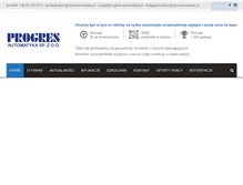 Tablet Screenshot of progres-automatyka.pl